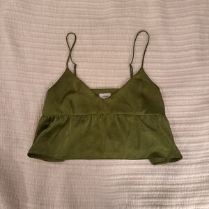 Wilfred Olive Satin Camisole